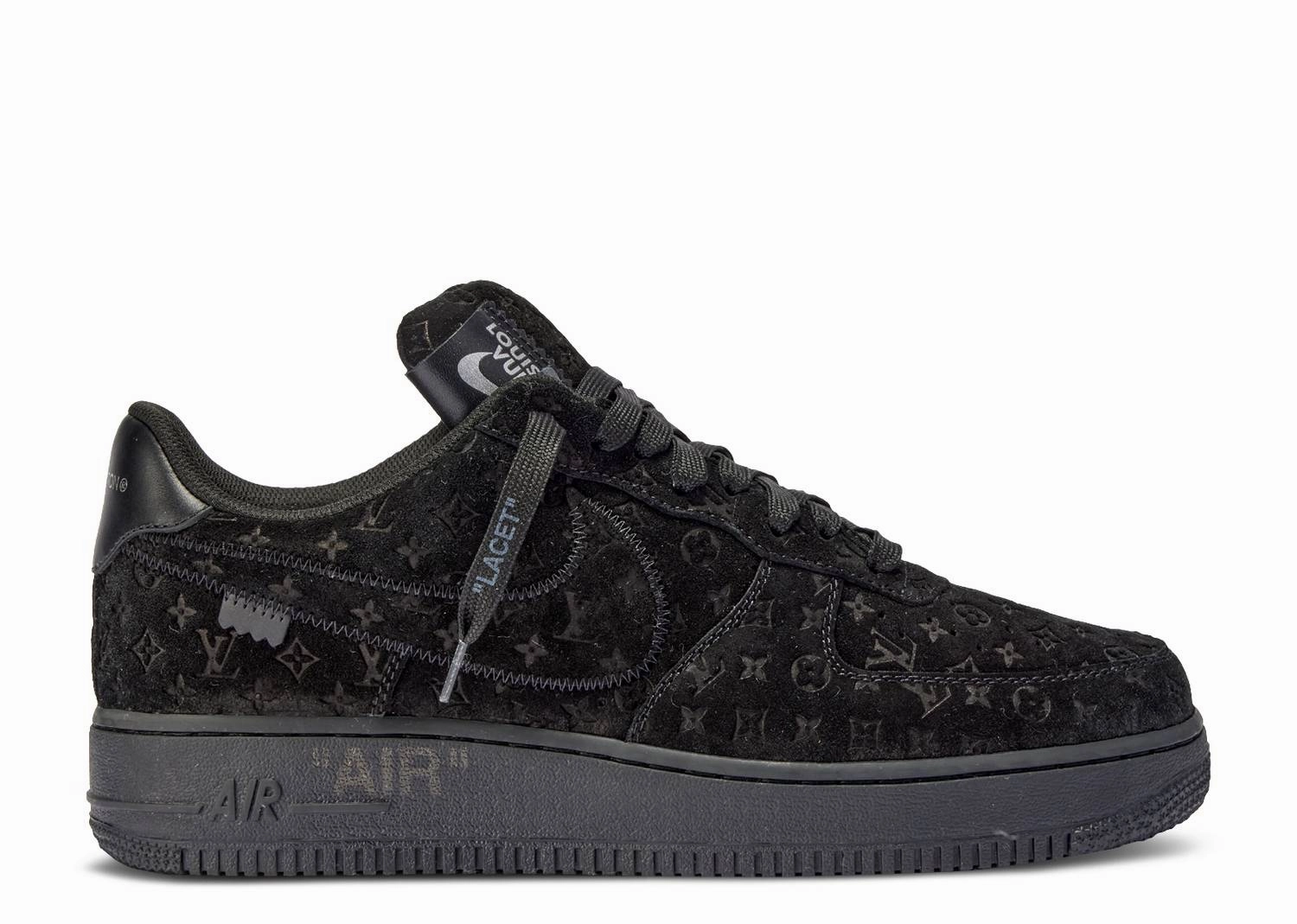 Soft Lining Shoes Louis Vuitton Nike Air Force 1 Low By Virgil Abloh "Black" (Myrtle Beach Location)