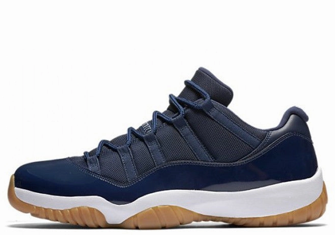 color - grey Air Jordan Retro 11 Low 'Navy Gum'