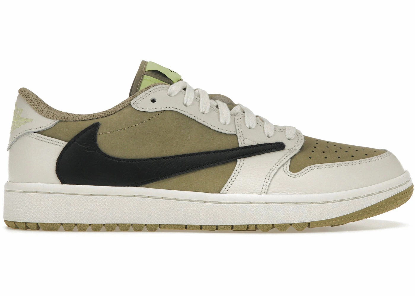 Jordan 1 Retro Low Golf Travis Scott Neutral Olive (Preowned Size 10.5) Athletic Sneakers All Activity