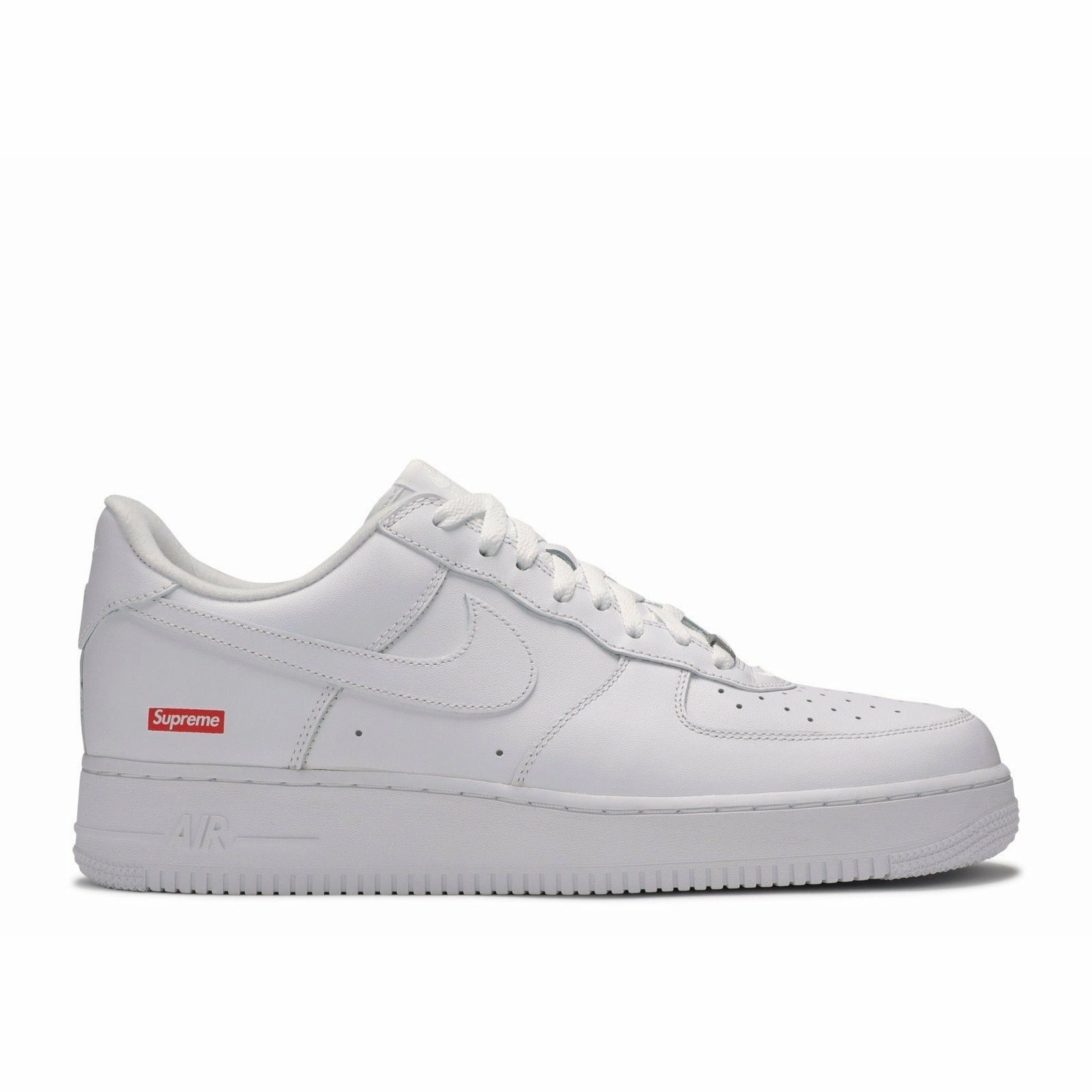 Zero Break In Period Soft Collar Padding Supreme X Air Force 1 Low "Box Logo - White" (2020)