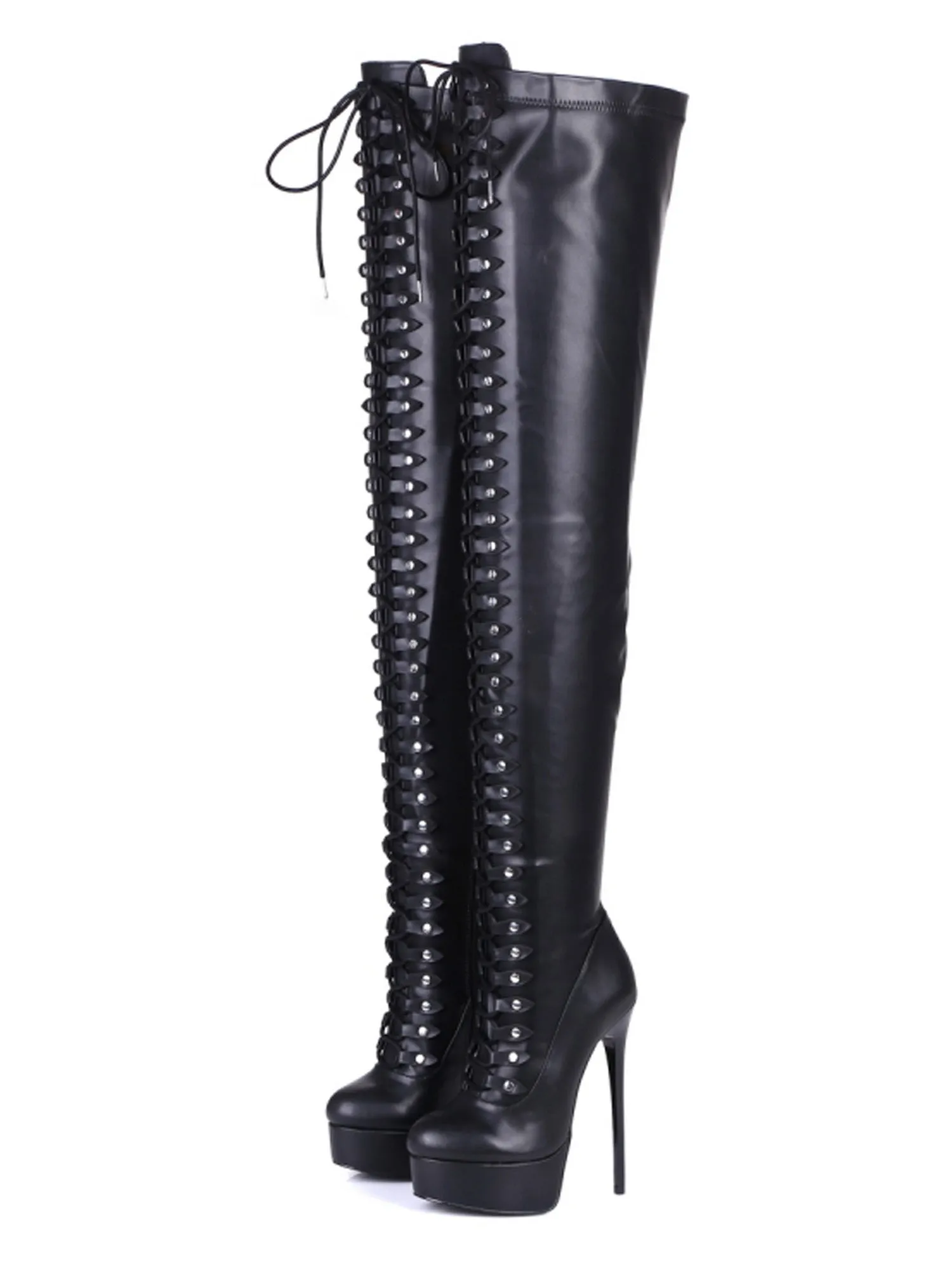 Mouchard Matte Thigh High Boots