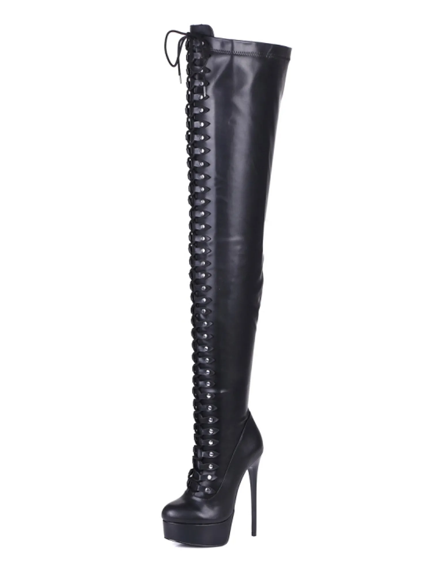 Mouchard Matte Thigh High Boots