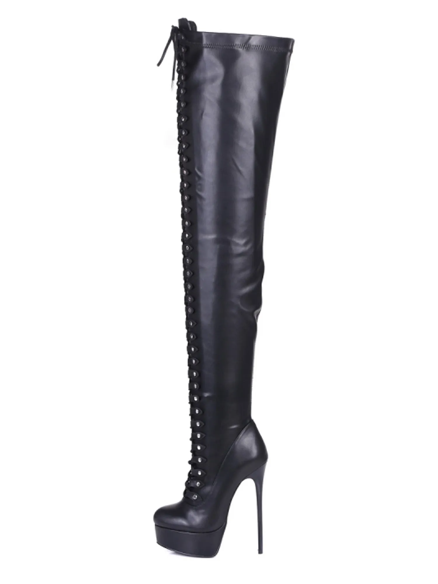 Mouchard Matte Thigh High Boots