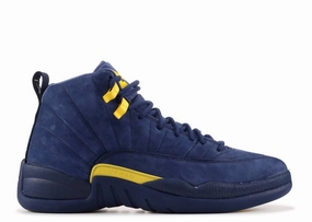 Air Jordan 12 Retro "Michigan" (Myrtle Beach Location) anti - friction lining high - tech running