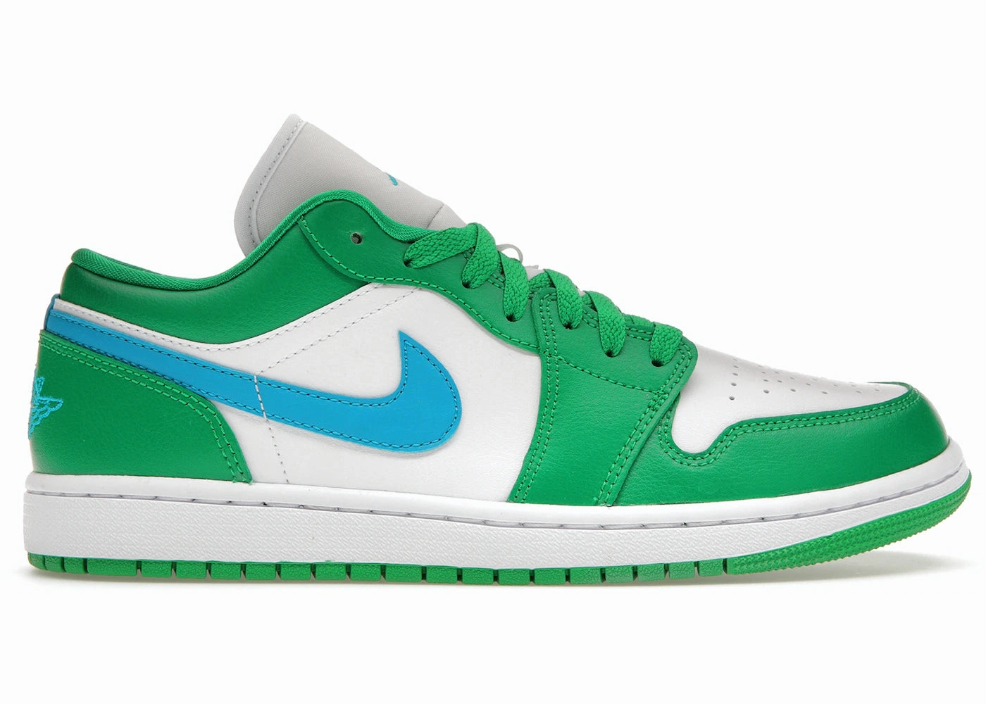 Water Resistant Jordan 1 Low Lucky Green Aquatone