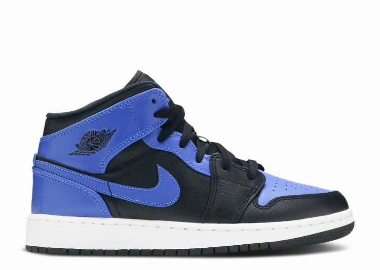 EVA - sole shoes running in a yoga studio shoes Jordan 1 Mid Royal (GS)