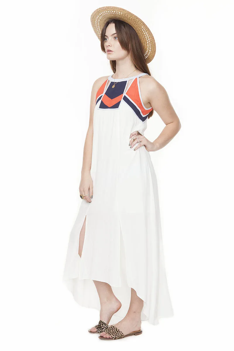 Native Desert Dress White-Multi