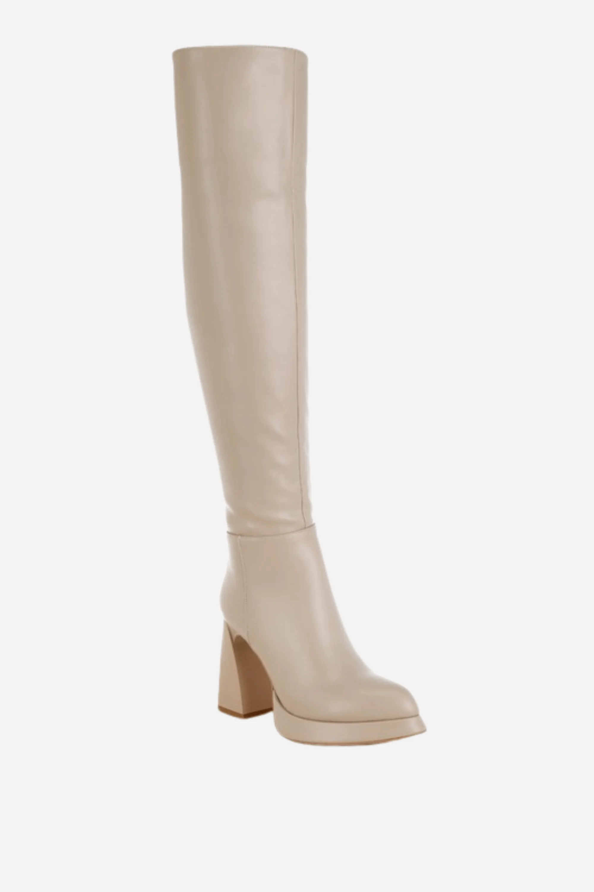 Nenana Faux Leather Knee-High Boots