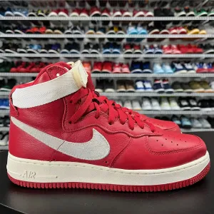 Nike Air Force 1 High QS NAI-KE China Red Summit White 743546-600 Men's Size 8.5