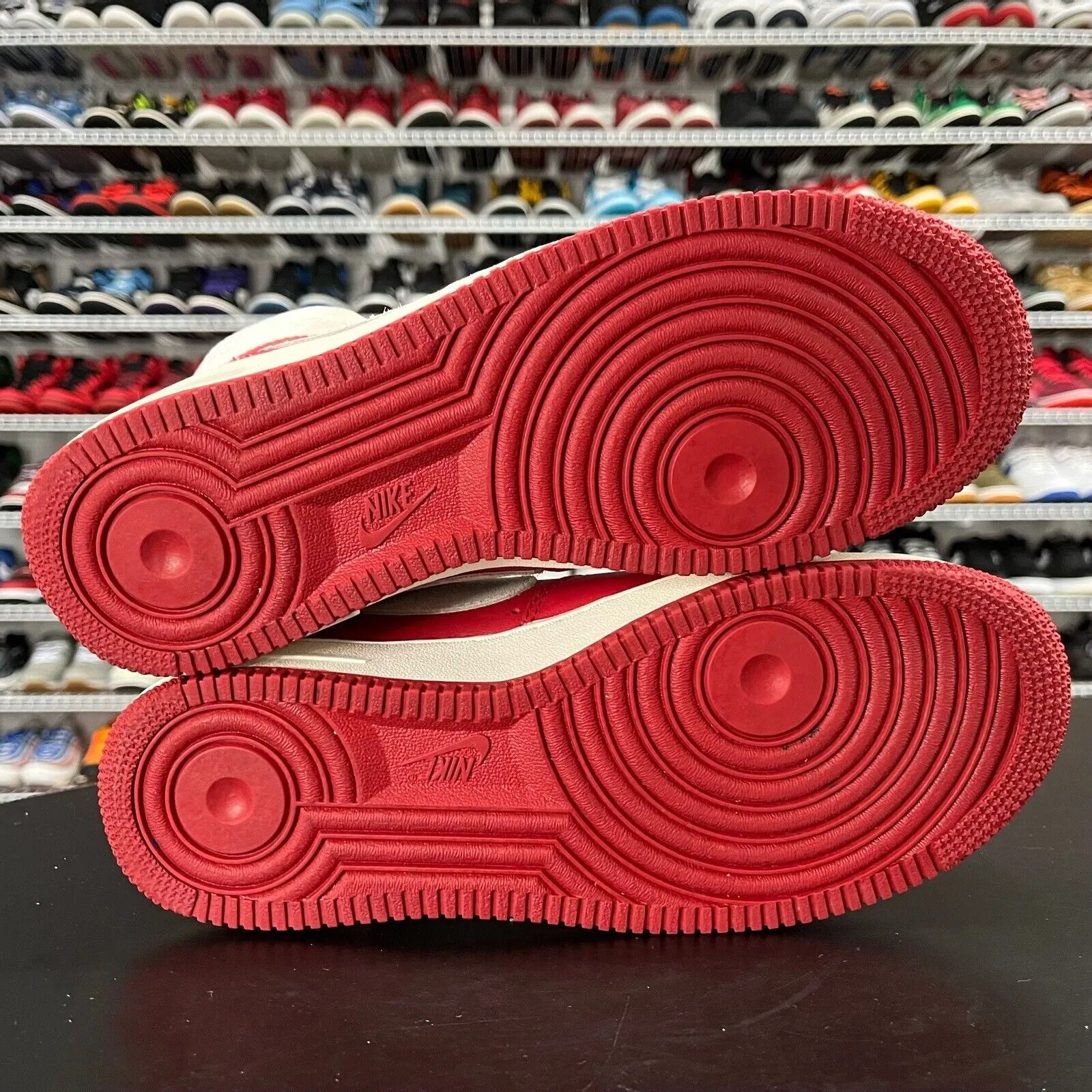 Nike Air Force 1 High QS NAI-KE China Red Summit White 743546-600 Men's Size 8.5