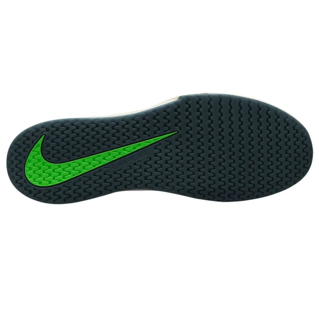 Nike Court Vapor Lite 2 White Green Strike - Deep Jungle Men's Hard Court Tennis Shoes