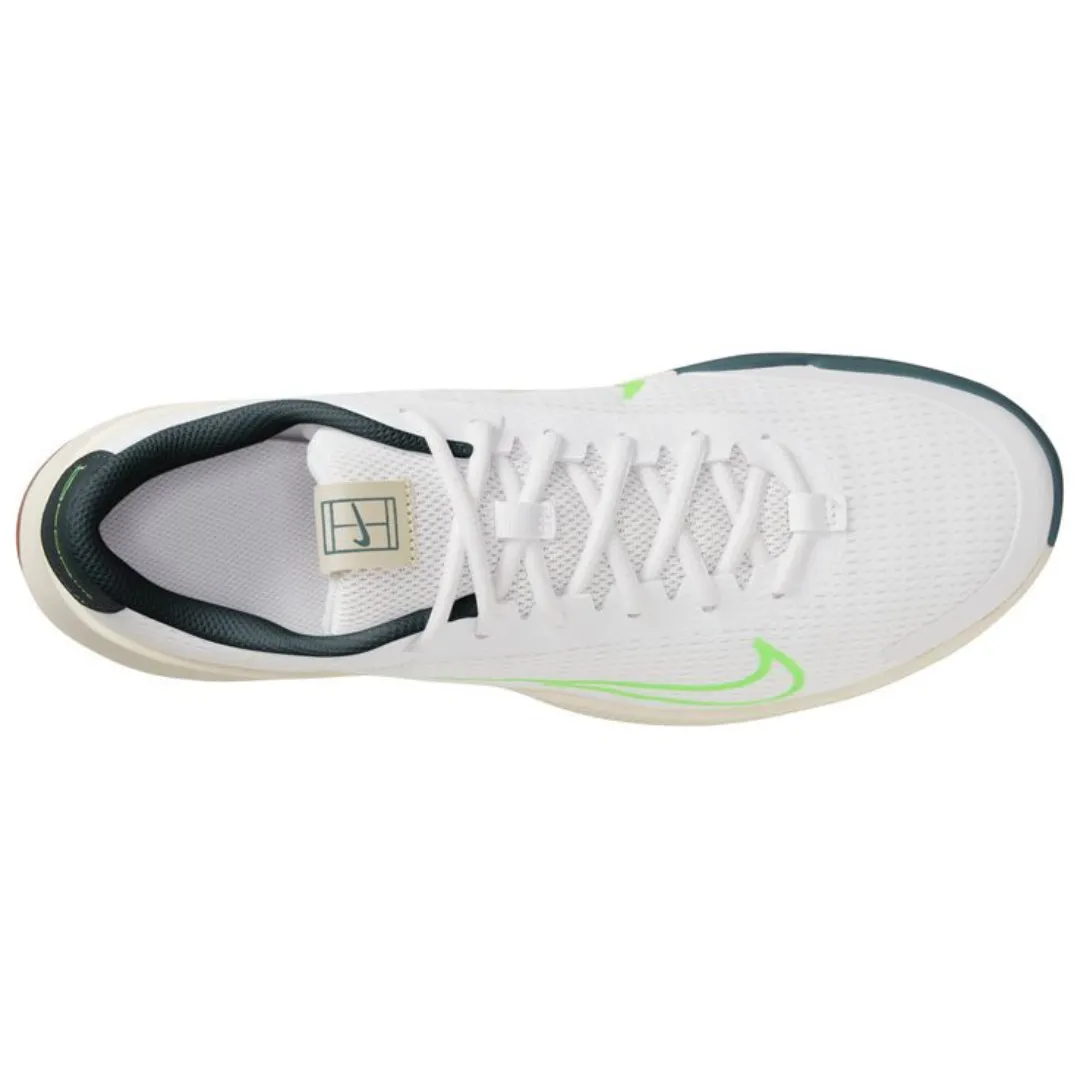 Nike Court Vapor Lite 2 White Green Strike - Deep Jungle Men's Hard Court Tennis Shoes