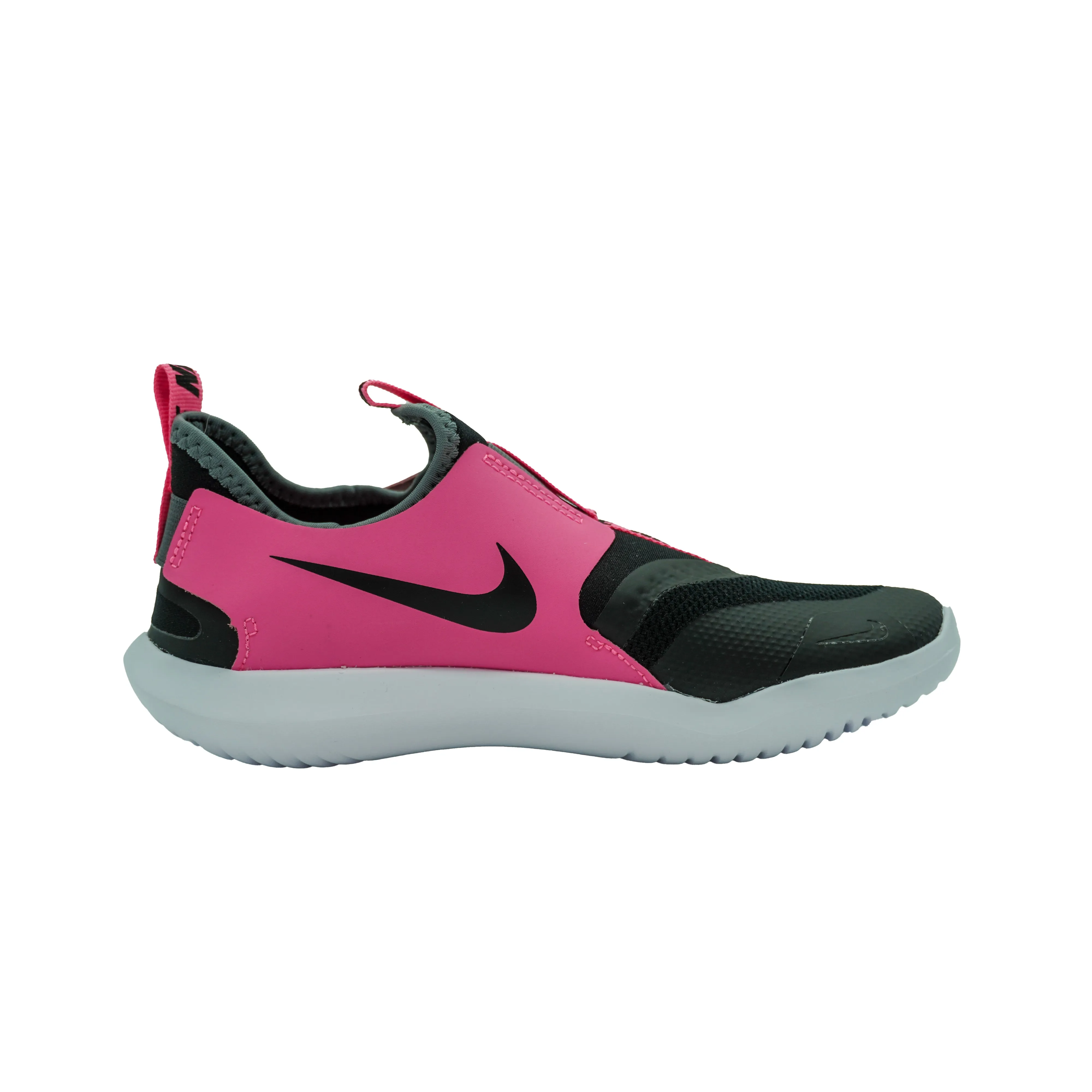 Nike Girl's Flex Runner Slip On Athletic Shoes Pink Black Size 3Y