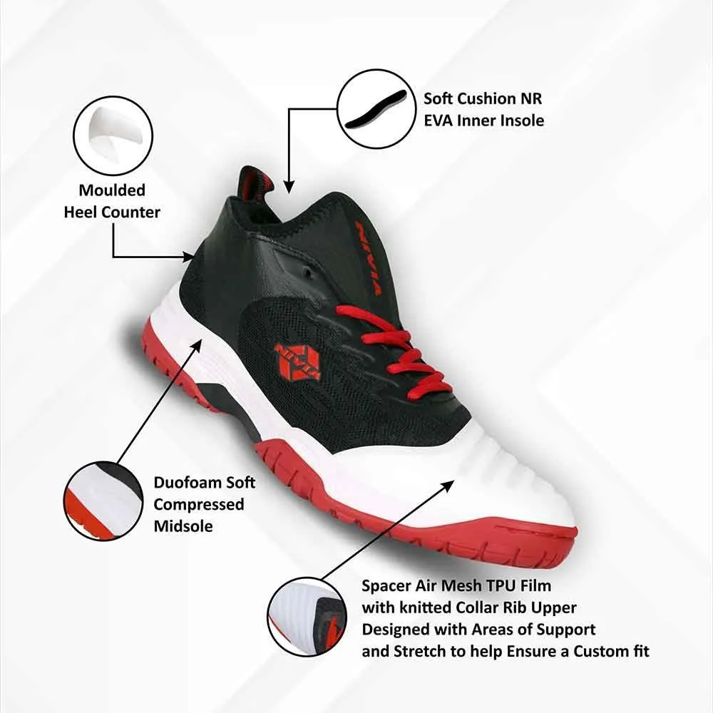NIVIA Zeal 2.0 The Perfect Tennis Court Shoe Black