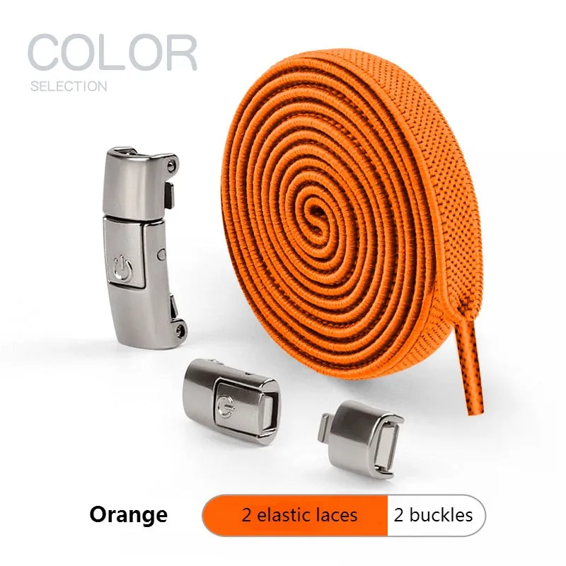 No Tie Shoe Laces Press Lock Shoelaces Without Ties Elastic Laces