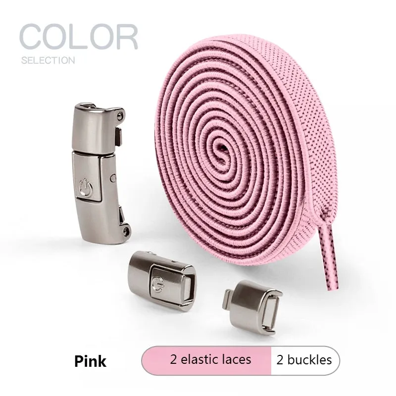No Tie Shoe Laces Press Lock Shoelaces Without Ties Elastic Laces