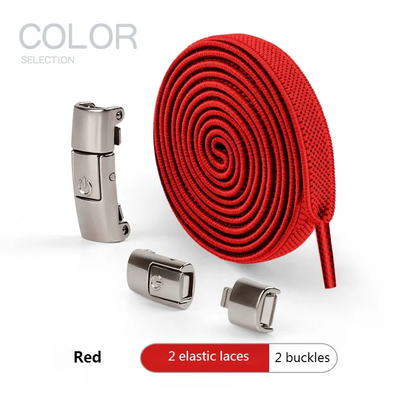 No Tie Shoe Laces Press Lock Shoelaces Without Ties Elastic Laces