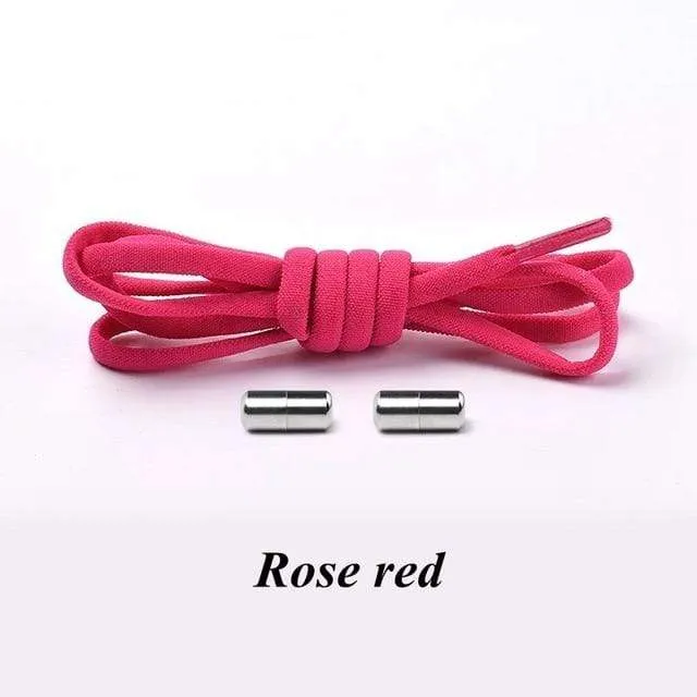 No tie Shoelaces Round Elastic Shoe Laces For Sneakers Shoelace Quick Lazy Laces Shoestrings