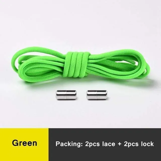 No tie Shoelaces Round Elastic Shoe Laces For Sneakers Shoelace Quick Lazy Laces Shoestrings