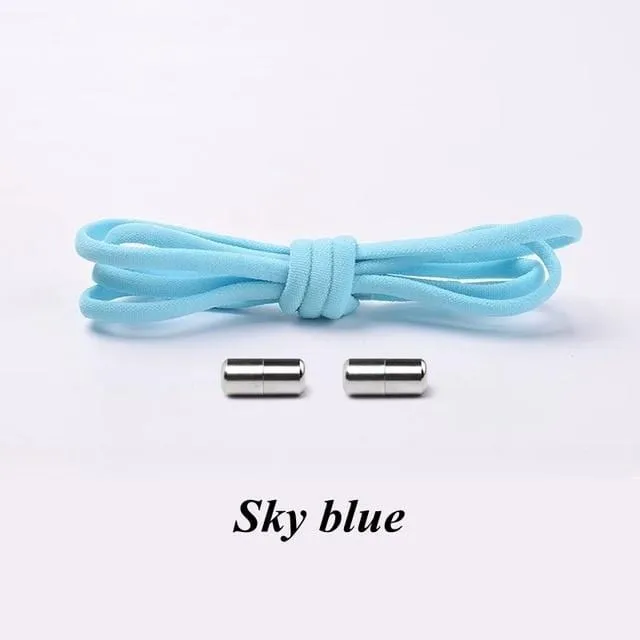 No tie Shoelaces Round Elastic Shoe Laces For Sneakers Shoelace Quick Lazy Laces Shoestrings