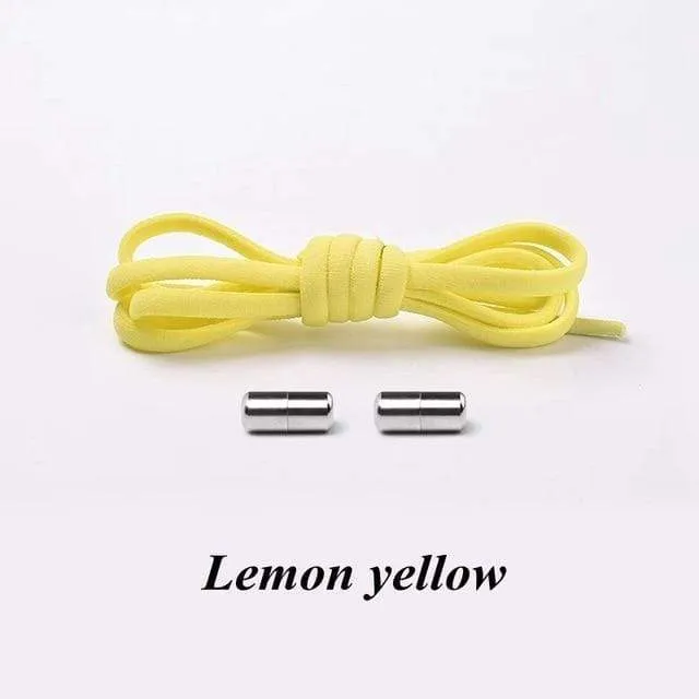 No tie Shoelaces Round Elastic Shoe Laces For Sneakers Shoelace Quick Lazy Laces Shoestrings