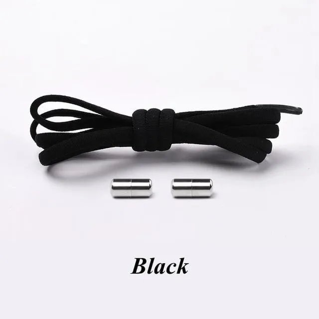 No tie Shoelaces Round Elastic Shoe Laces For Sneakers Shoelace Quick Lazy Laces Shoestrings