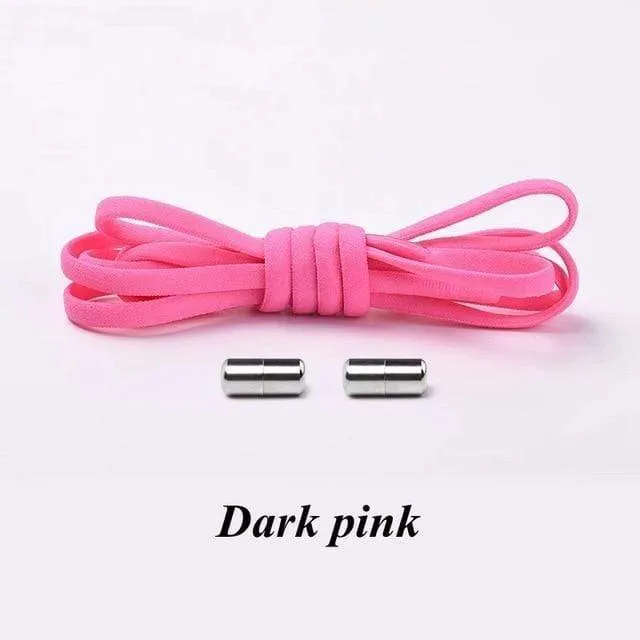 No tie Shoelaces Round Elastic Shoe Laces For Sneakers Shoelace Quick Lazy Laces Shoestrings
