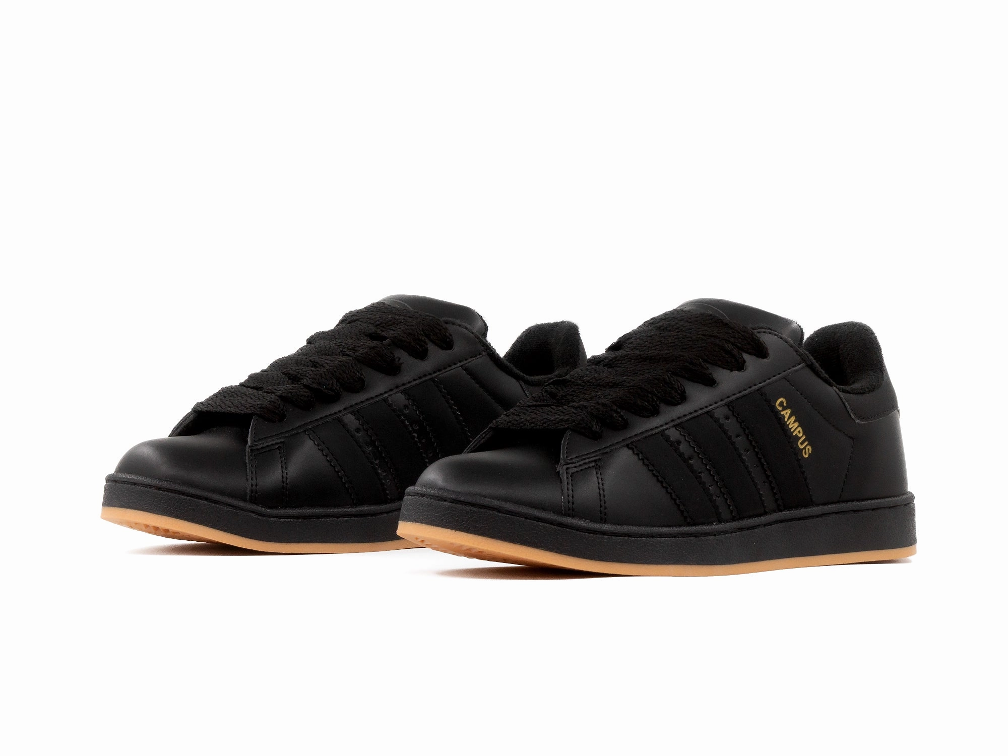Tenis Campus Negro Total Suela Ambar Practical Design Chase Step