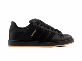 Tenis Campus Negro Total Suela Ambar Outdoor Leisure Urban Friendly