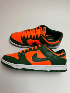 Comfortable Fit Socks Eva Midsole Nike Dunk Low Retro "Miami Hurricanes"