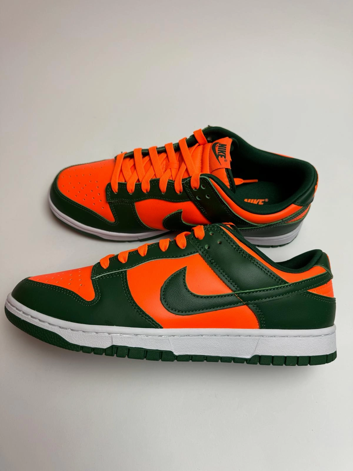 Comfortable Fit Socks Eva Midsole Nike Dunk Low Retro "Miami Hurricanes"
