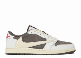 Jordan 1 Retro Low OG SP Travis Scott Reverse Mocha (Preowned Size 11) Breathable Lining Microfiber Overlay