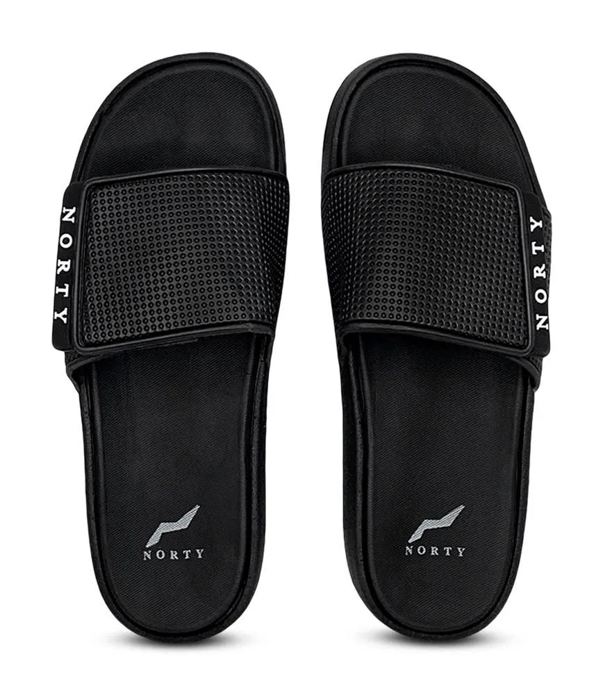 Norty MEN'S 8-13 SLIDE SANDAL BLACK   11537