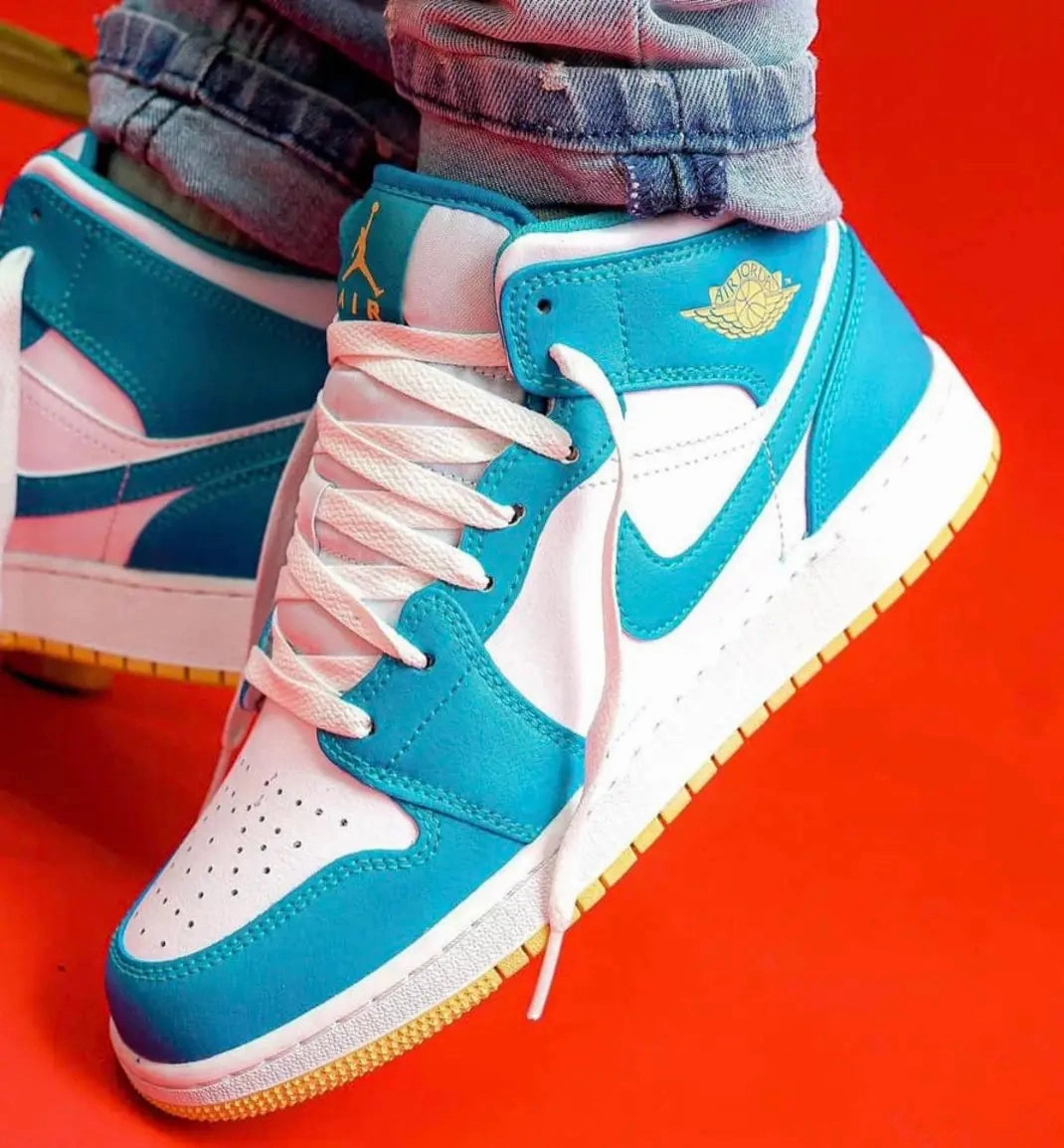 Jordan 1 Mid Aquatone HeelStabilizer Ultra Responsive Cushioning