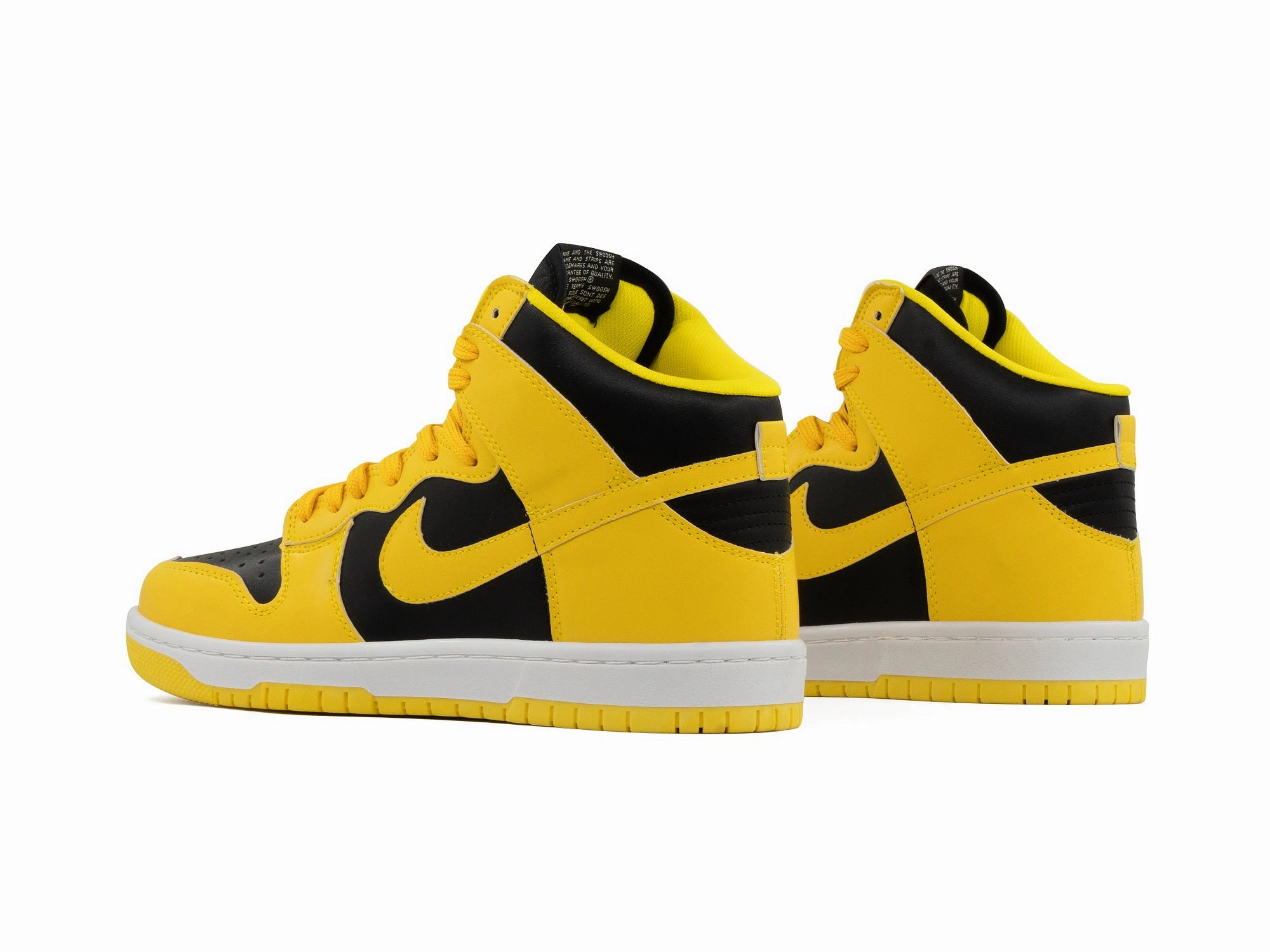 Indoor fitness indoor usability Tenis Dunk Bota Negro Amarillo