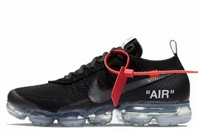 Flexible Construction arch - hugging Nike Air Vapormax x Off White 'Black'