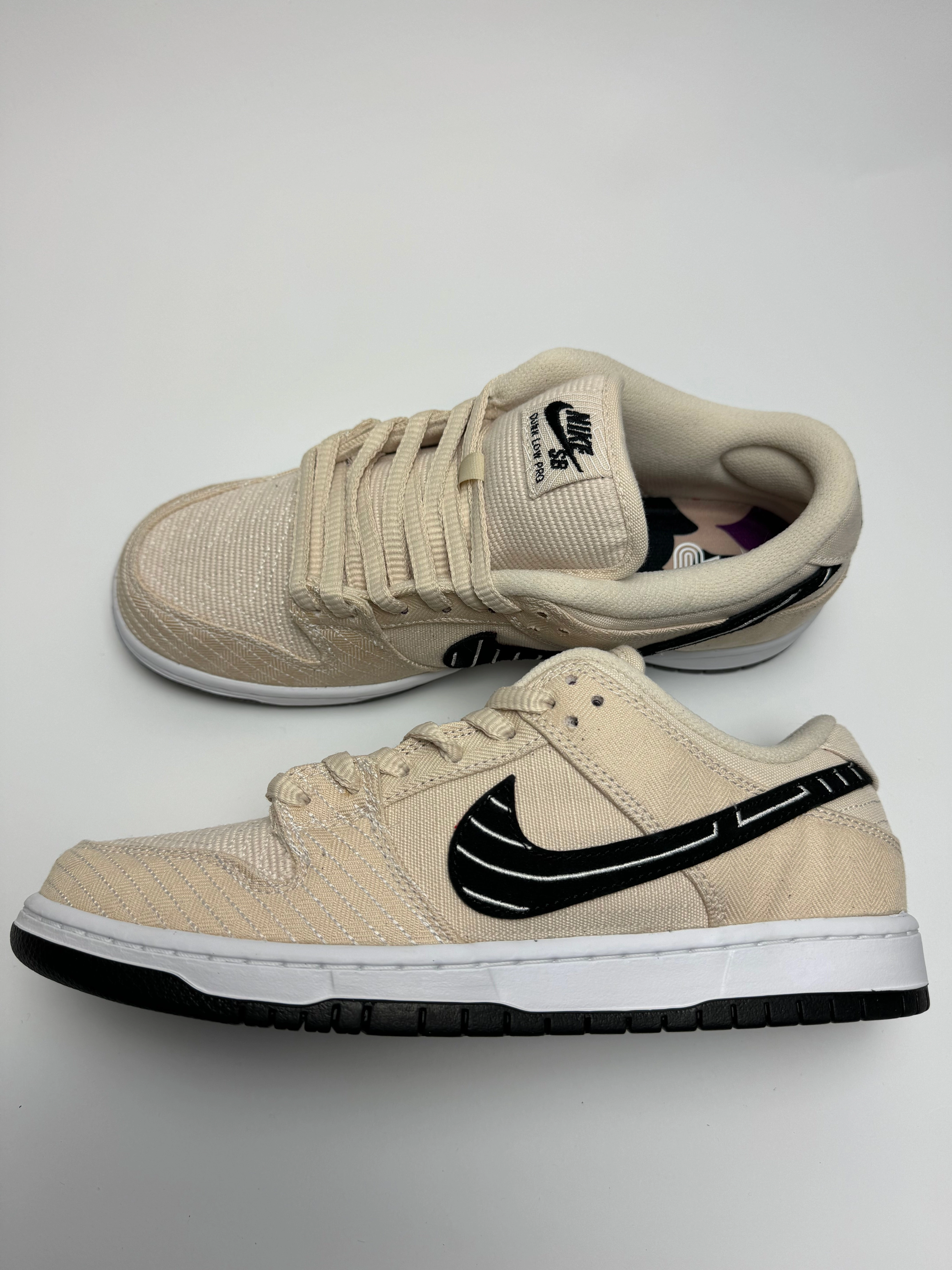 Nike SB Dunk Low "Albino & Preto" Fabric Upper