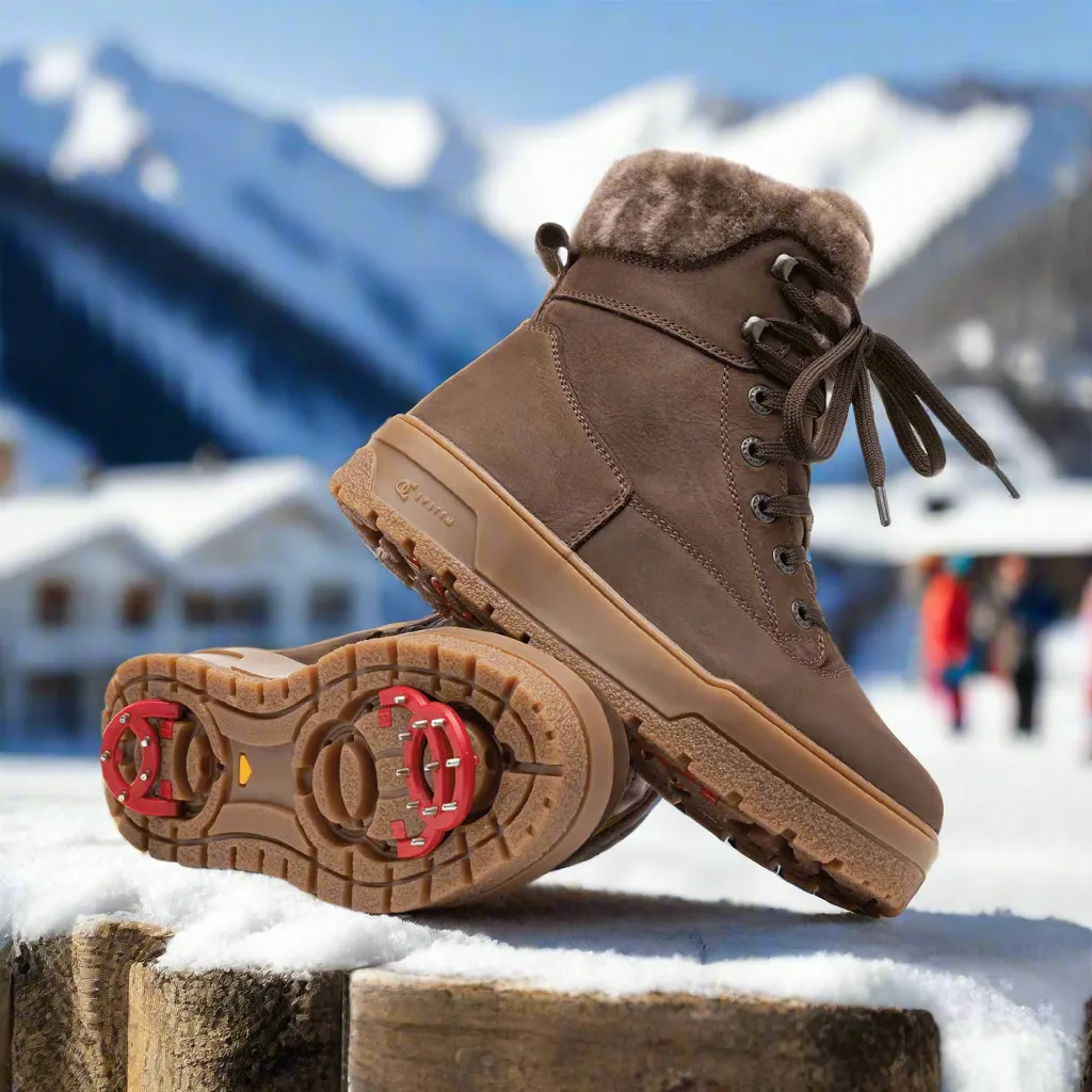 Olang Musa Tex OC Ice Grip Coffee Winter Snow Boot