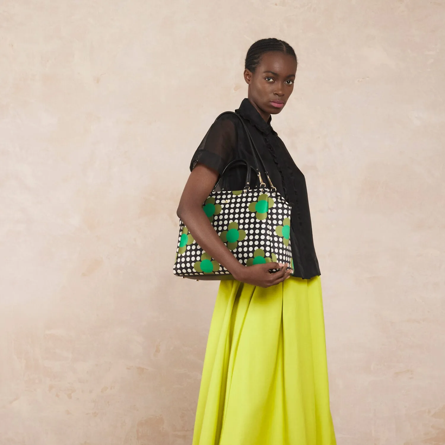 Opera Big Tote - Jewel Flower Polka Dot