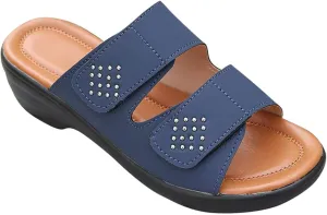 Orthopedic Sandals For Women Arch Support Walking Sandals Two Straps Wedge Sandals Bohemian Comfortable Outdoor Shoes