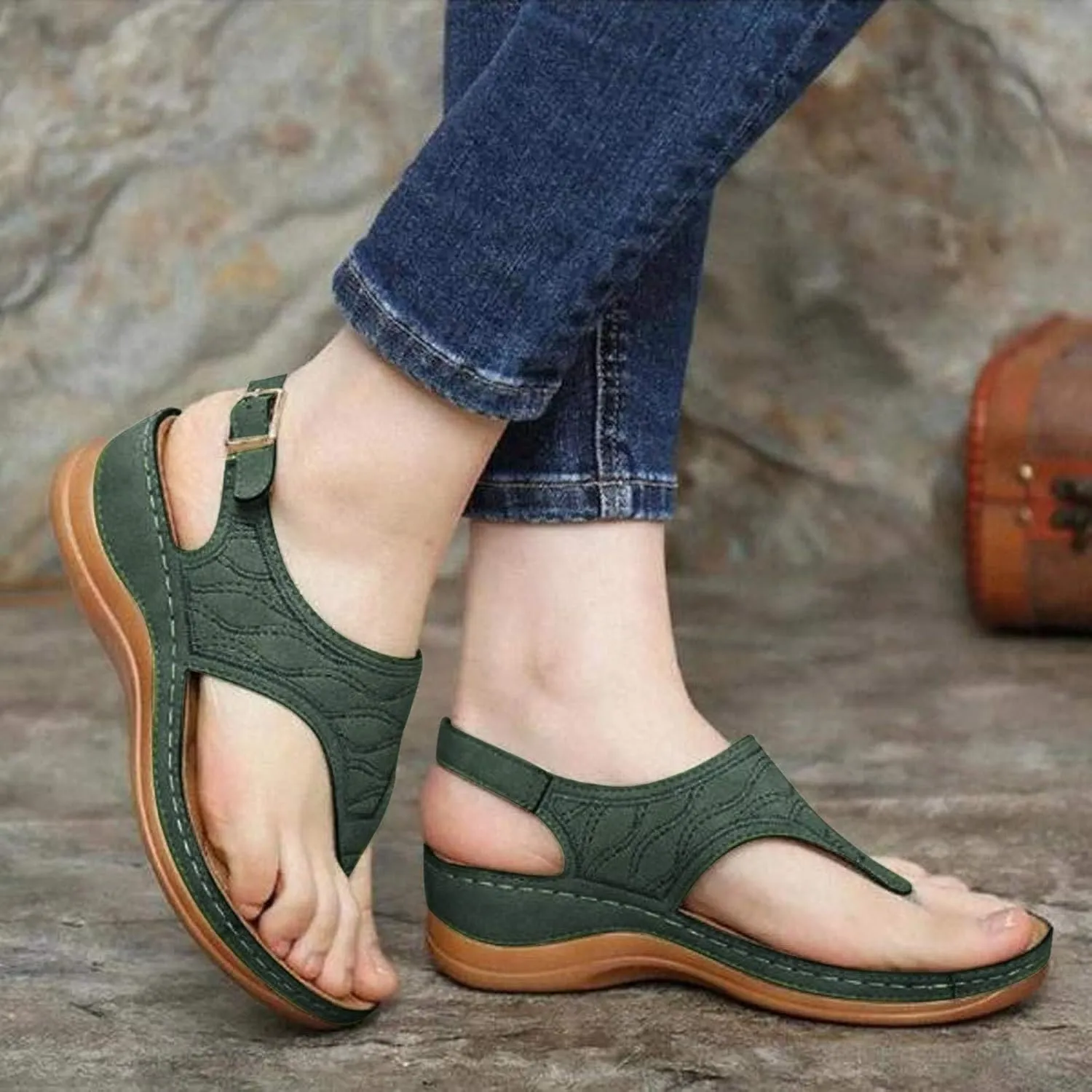 Orthopedic Slipper with Back Strap Orthotic Womens Athletic Sandals Sandals with Straps Orthopedic Womens Elastic Strap Flat Sandals Casual Summer Orthopedic Medical Sandals for Women