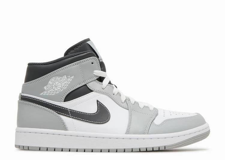 Jordan 1 Mid Light Smoke Grey Anthracite Smooth surface traction