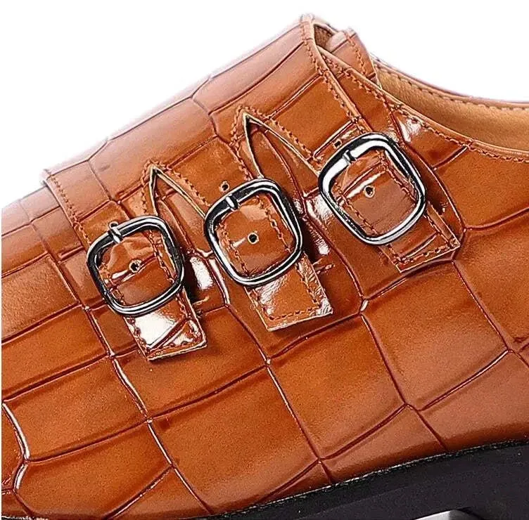 Oxford triple strip-on shoes