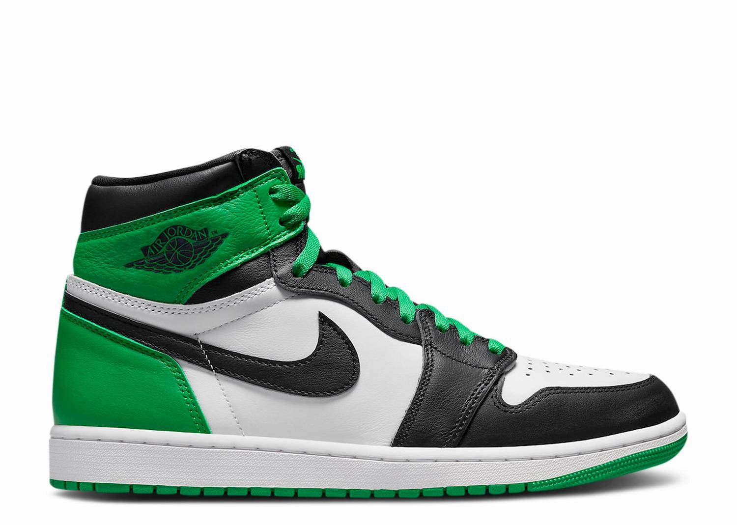 Comfortable ankle support Air Jordan 1 Retro High OG "Lucky Green" (Myrtle Beach Location)
