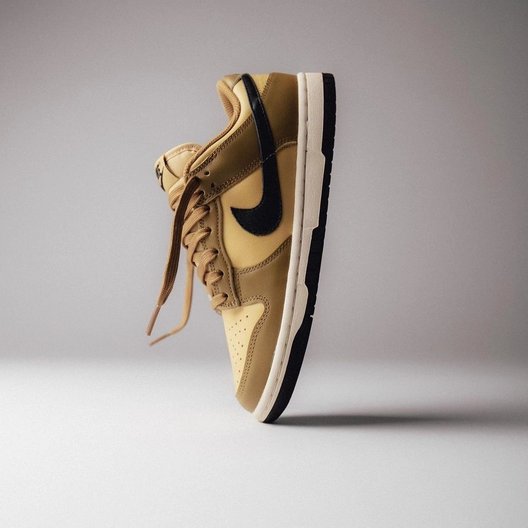 Nike Dunk Low ??Dark Driftwood?? running in a subway station area shoes