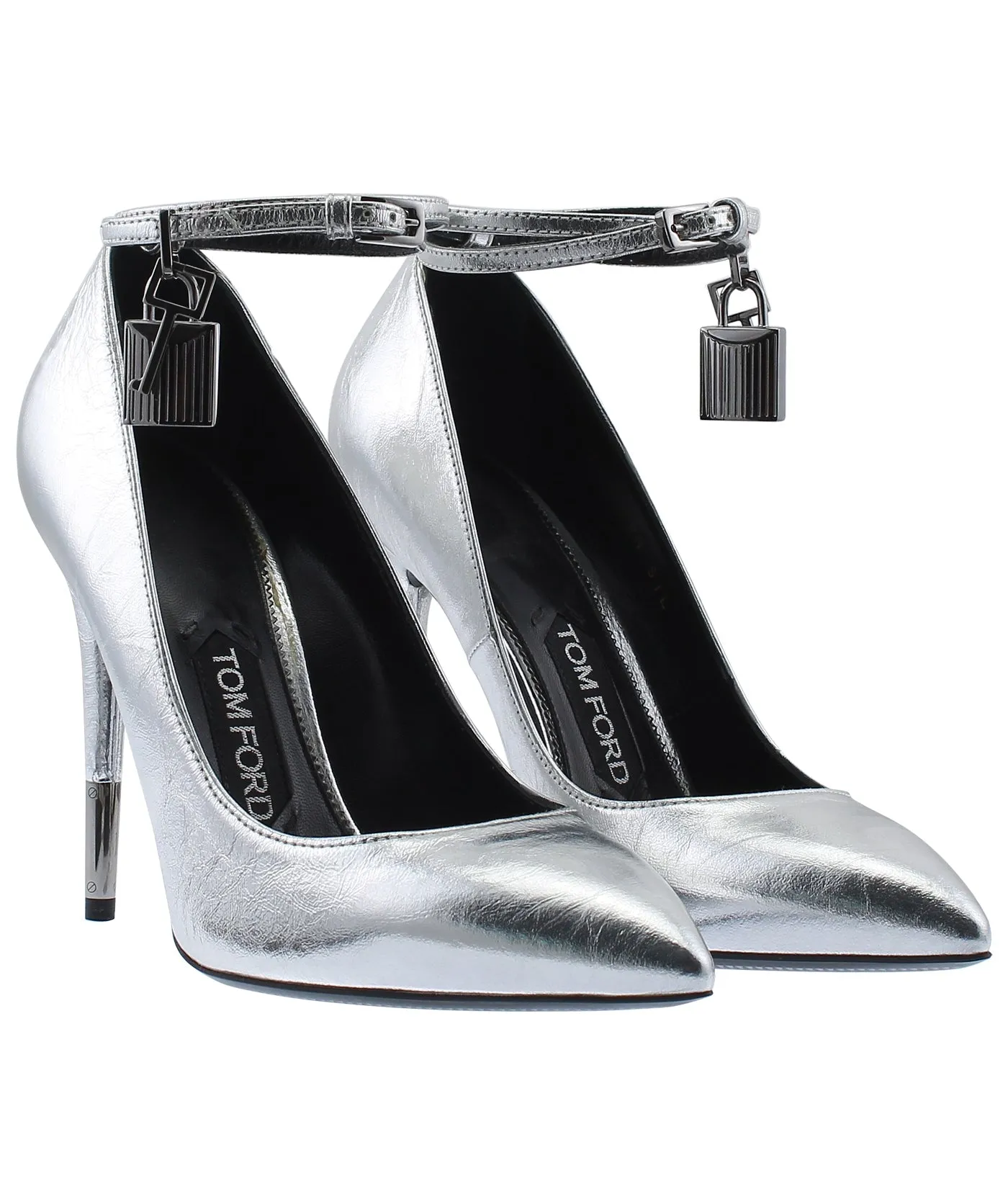 Padlock Charm Leather Pumps