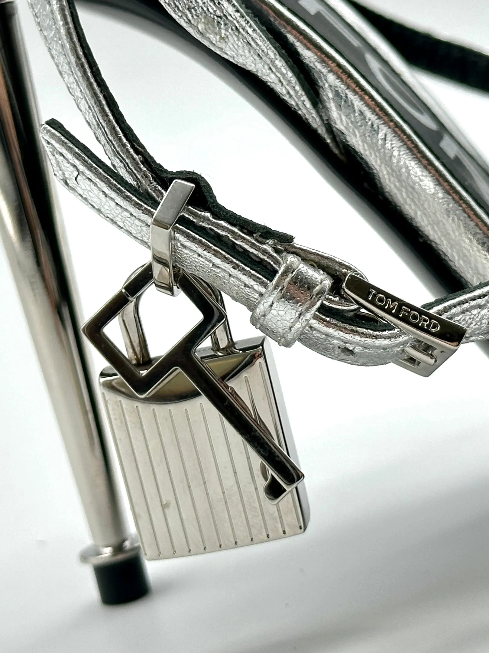 Padlock Silver Heels