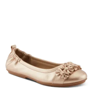 Ballet Flats with Bow Embellishments