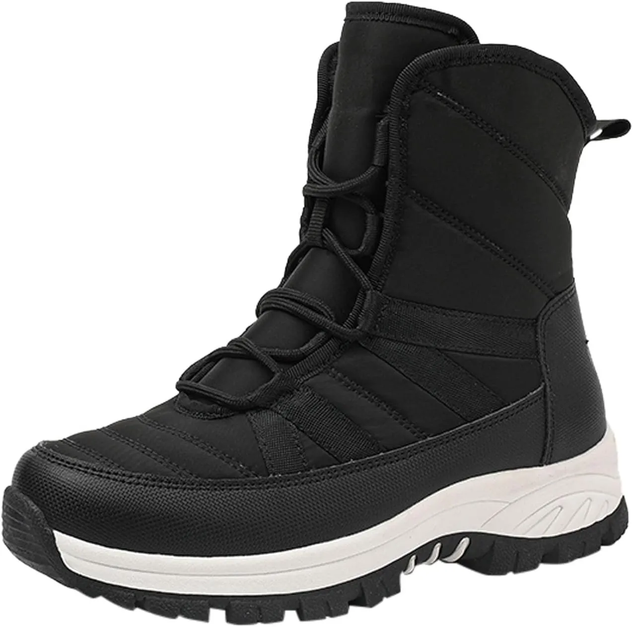 peqiut Womens Snow Boots Winter Snow Shoes Round Toe Non Slip Winter Ankle Boots Fashion Short Outdoor Booties Comfort
