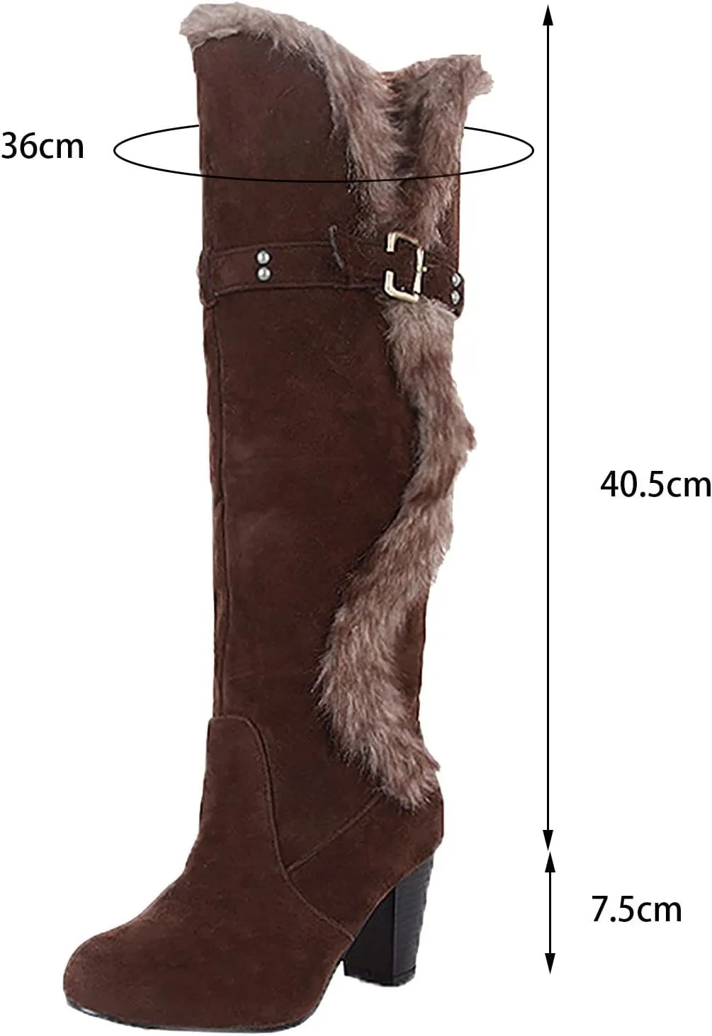 peqiut Womens Snow Boots Winter Snow Shoes Round Toe Thick Heel Winter Ankle Boots Ladies Lightweight Booties Comfort